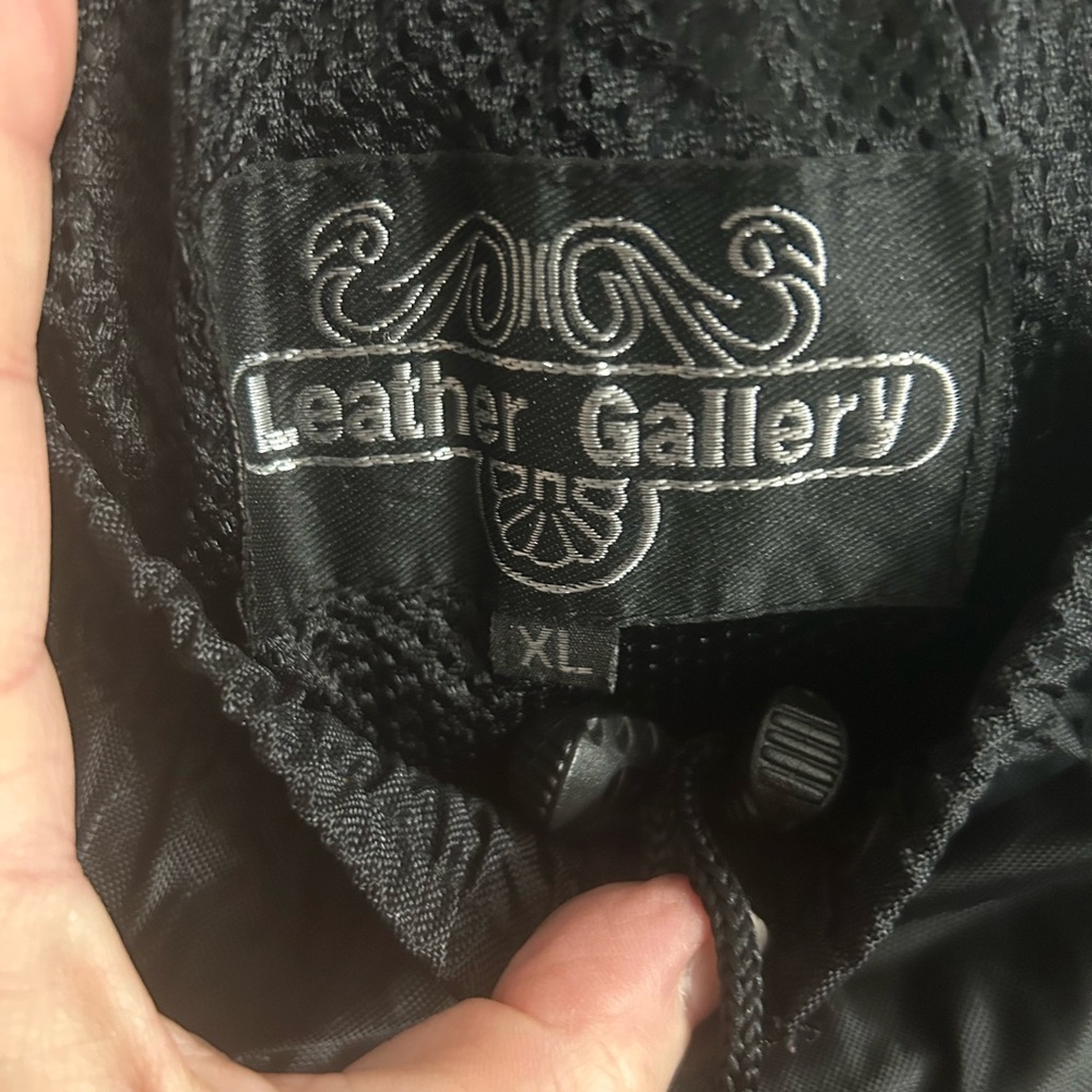 Leather Gallery Men's Black Motorcycle Rain Suit Jacket & Pants XL - Picture 7 of 7